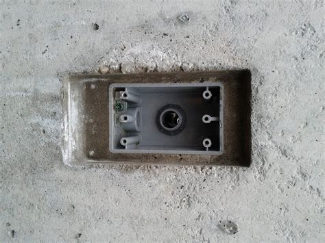 attaching electrical boxes to painted concrete|electrical box installation.